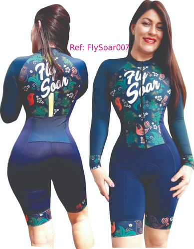 Lycra Licra Ciclismo Dama Mujer Con Badana En Gel