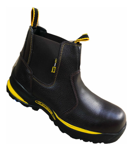 Bota Piel Casco Poliamida Ultra Livianas Cliff 5046 Caoba