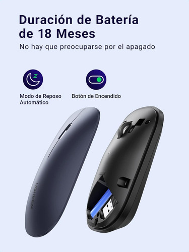 Mouse Inalambrico Dpi Ajuste 4000 Usb Para Windows Mac Linux