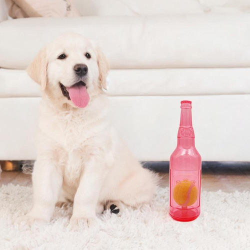 Juguete Para Perros Con Forma De Botella De Agua Para Rojo L