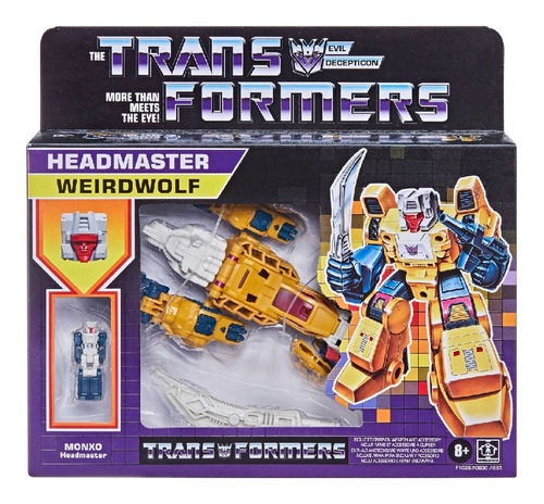 Figura Transformers Headmasters Retro Weirdwolf Hasbro F0930