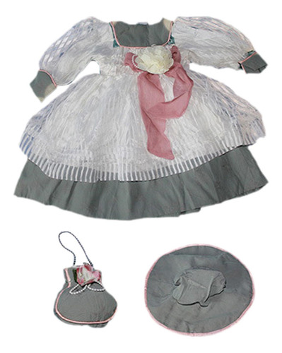 1/3 Ceramic Doll Disfraces De Muñeca Cómoda Gris