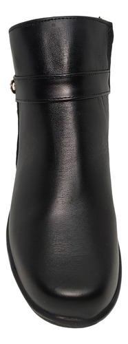 Botin Mujer Comodo Moda Herraje Casual Cierre