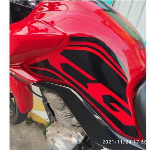 Adesivo Tanque Lateral Cg Fan 160 2018, 2019, 2020, 2021