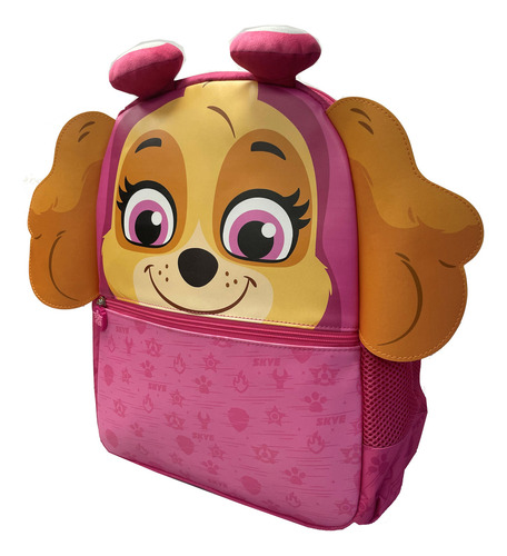 Mochila Paw Patrol Skye Con Capucha 3d Para Niñas