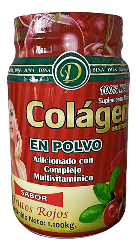 Colágeno Hidrolizado En Polvo Frutos Rojos 1.1 Kg