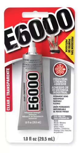 Pegamento E6000 1 Oz 29.5 Ml Con 4 Puntas De Precision