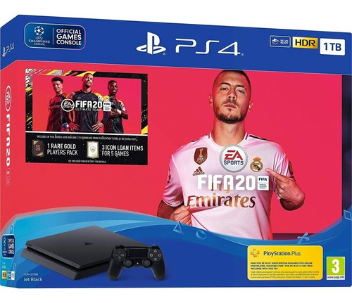 Ps4 Slim 2019 1tb +fifa20+110 Freegames +fortinite+apex