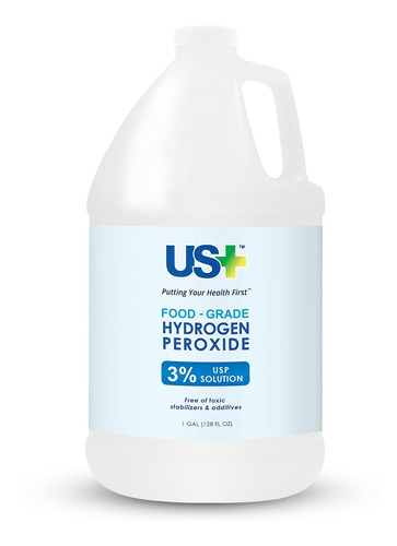 Us+ Perxido De Hidrgeno De Grado Alimenticio Al 3 %, Limpiad