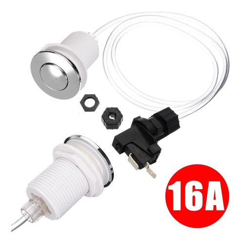 Imagen 4 de 8 de Kit Botón Aire Encendido Neumático Para Jacuzzi Bañera Tina