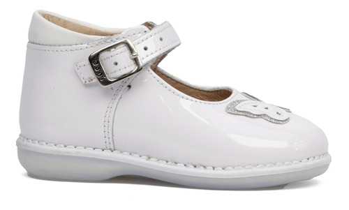 Zapatos Niña Blanco Piel Mariposa Dogi -776 15-17½ Gnv®