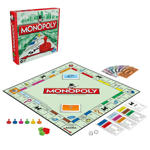 Imagen 7 de 12 de Juego de mesa Monopoly Clásico Hasbro C1009