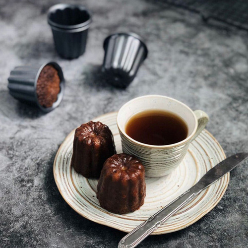 Molde Canele, Taza Para Magdalenas Canele, 12 Unidades, Anti