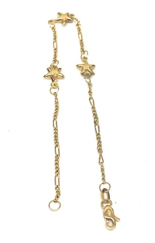 Pulsera Estrella Mar Oro18k 2grs 18cm P0525