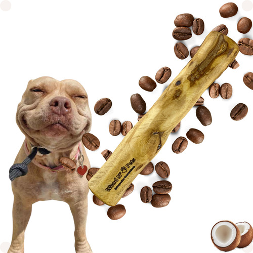 Mordedor Brinquedo Natural Cão Woodn Pets Rustico M Coco