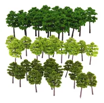 Comprar 120pcs Maqueta De Tren 1:250 Árboles Escala Árboles Verdes 5