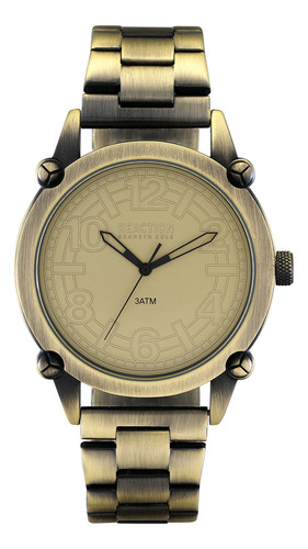 Reloj Hombre Kenneth Cole Rk50806002 Reaction Color de la correa Dorado Color del bisel Dorado Color del fondo Dorado