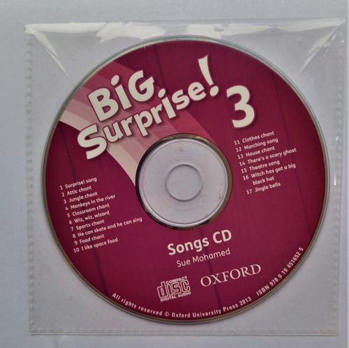 Big Surprise Cd Canciones. Oxford, Enseñanza Del Inglés