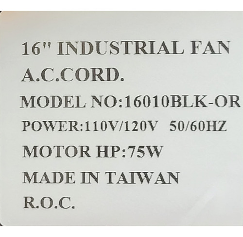 Ventilador Pedestal Control 3 Velocidades 16''