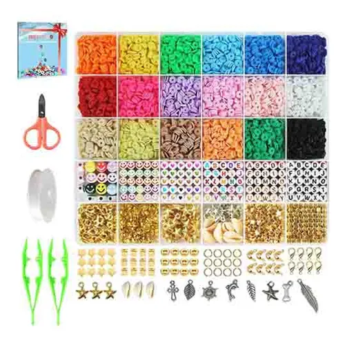 Menor preço em Kit De Miçangas Completo Para Pulseiras, Fabricação De Joias