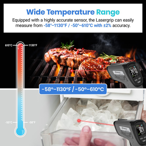 Termómetro Infrarrojo Etekcity, Pistola De Temperatura -50 °