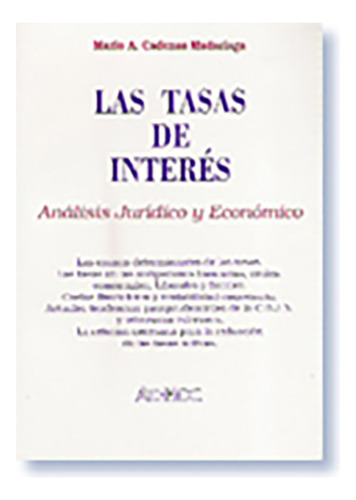 Las Tasas De Interes - Cadenas Madariaga, Mario A