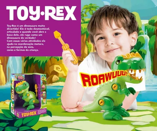 Dinossauro Tchuco Rex Monta e Desmonta Sortido - 0251 - Samba Toys - Dorémi  Brinquedos