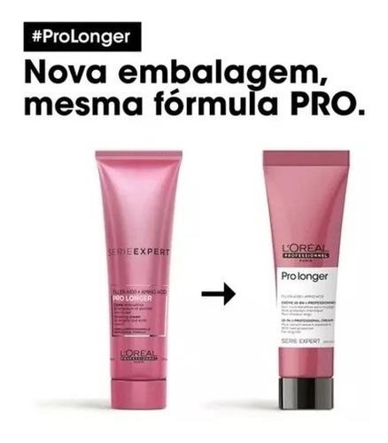 Kit Pro Longer Shampoo, Máscara E Leave-in Loréal