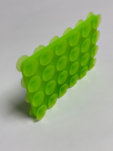 Capa De Silicone Com Ventosa Dupla Para Todos Os Celulares Verde Lisa
