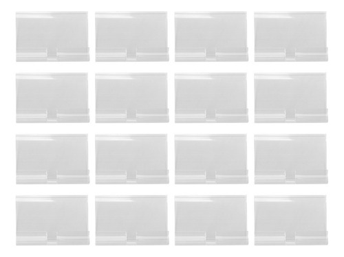 100 Soportes De Etiquetas De Plástico Transparente Para Esta