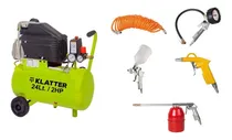 Comprar Compresor De Aire Eléctrico Portátil Klatter 24 Litros + Kit