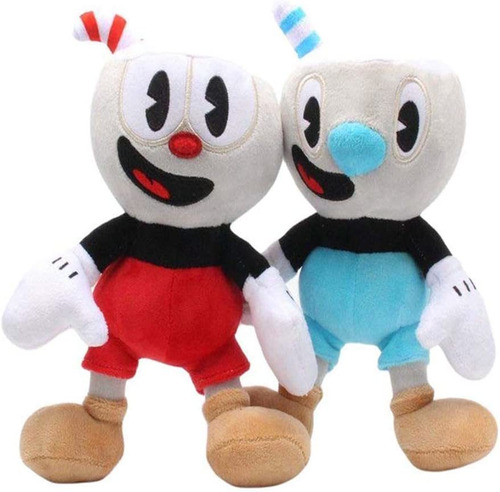 Uiuoutoy Cuphead Mugman Plush 9 Figuras Juego De 2 Piezas