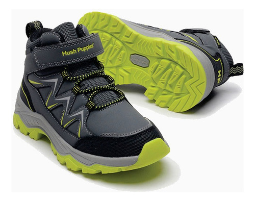 Hush Puppies Road Niños Outdoors Botita Trekking Impermeable