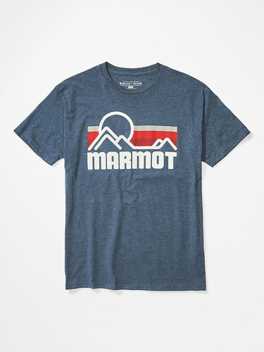 Polera Hombre Marmot Coastal Tee Azul Marmot