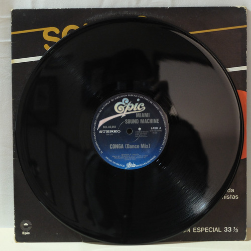 Miami Sound Machine Conga Remix Single Lp Nacional 1985 (Usado)