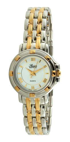 Reloj Mujer Swiss Edition Se3820-lw Cuarzo Pulso Bicolor En 