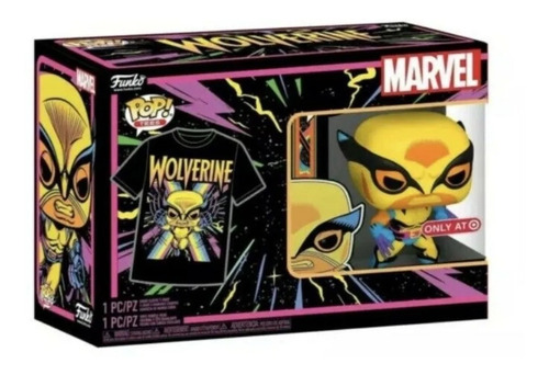 Funko Pop Wolverine Marvel Blacklight Funko Tee Xl Target 