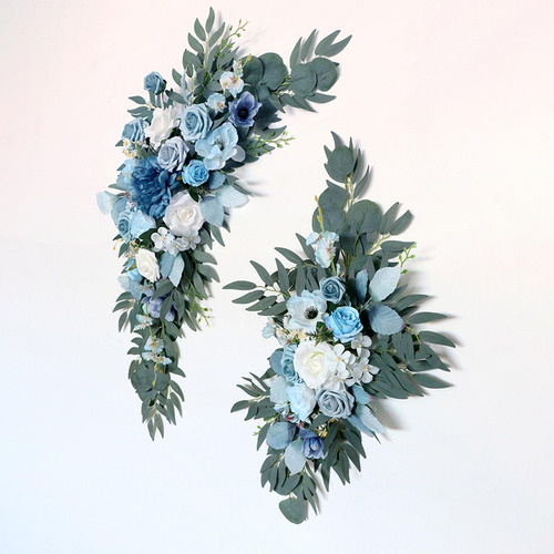 2 Piezas De Flores De Arco De Boda Hechas A Mano Para
