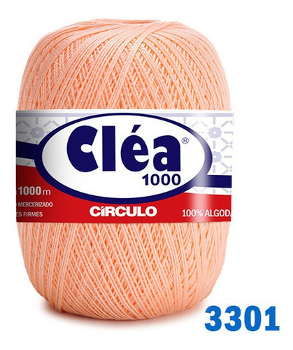 Linha Cléa 1000m Círculo Crochê Cor 3301 - Blush