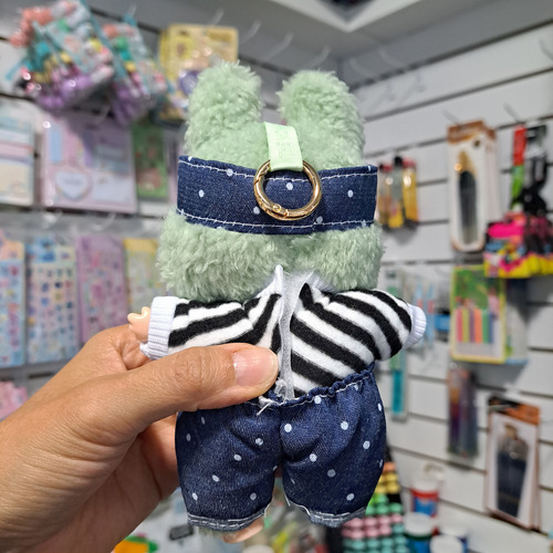 Labubu Peluche Llavero The Monsters Exclusivos Visera Con Lunares