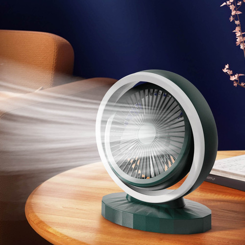 Ventilador De Escritorio E Fan, Recargable, Funciona Con Pil