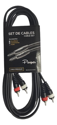 Cable Rca Macho A Rca Macho 3 Mtrs Parquer Cuota