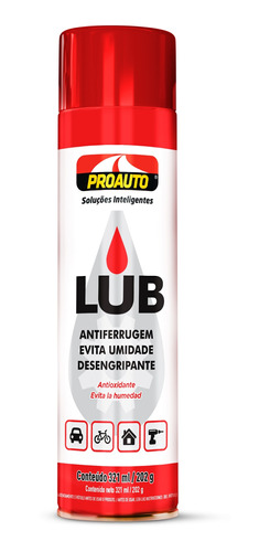 Lubrificante Aerossol Lub Desengripante Proauto