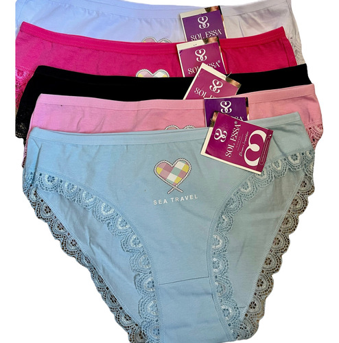 Pack De 2 Bikinis 2 Calzones De Algodon Elasticado