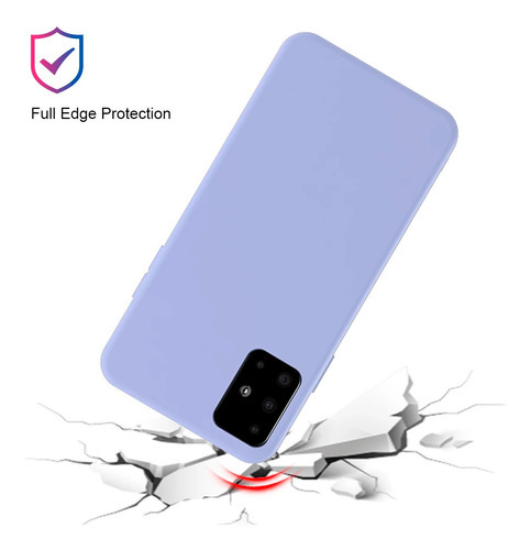 Capa Capinha Compatível Com Galaxy A51 Silicone Flexível Cor Preto