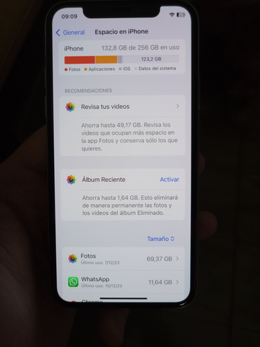 iPhone XS 256gb Silver (Usado)