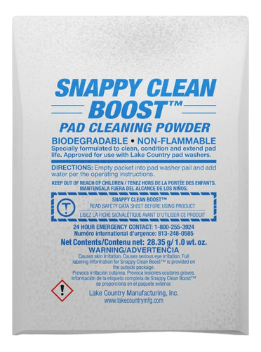 Lake Country Snappy Clean Boost Pad Polvo Limpieza ( 12)