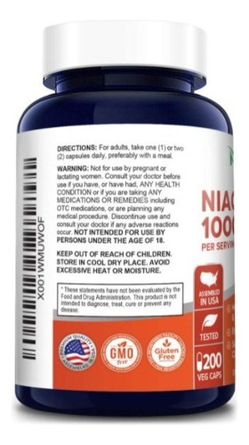 Niacinamida 1000 Mg - 200 Uds