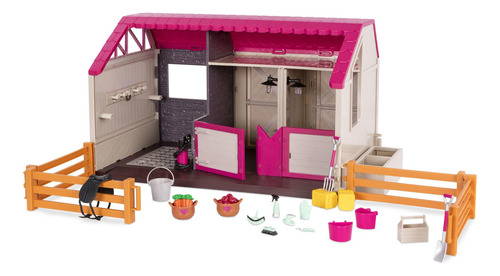 Establo De Juguete Lori Dolls Para Caballos Y Muñecas 15 Cm