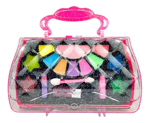 Imagem 2 de 4 de Kit Maquiagem Infantil E Bolsinha Glamour Polibrinq +3 Anos